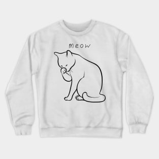 the cat's meow Crewneck Sweatshirt